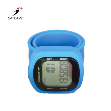 USB silicon pedometer slap watch